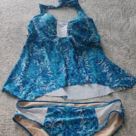 Swimsuits for All 2 PC bathing suit - Picture 1 of 8
